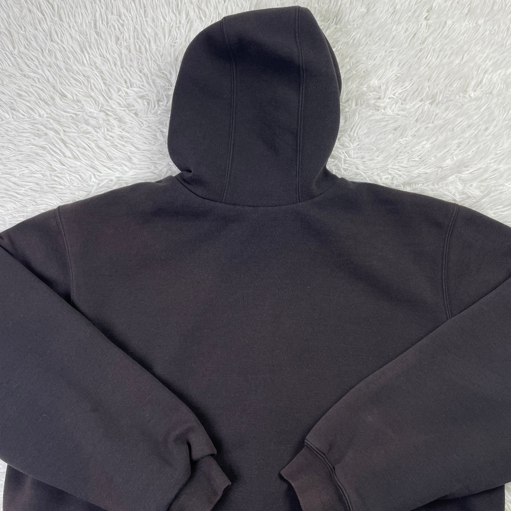 Carhartt Sweater Mens Large Black Thermal Lined Hooded Sweatshirt Hoodie J170 L - Picture 6 of 9
